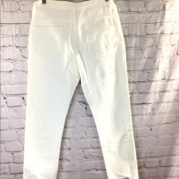 Caffeine women’s white distressed skinny frayed released hemline denim jeans. - Picture 2 of 12